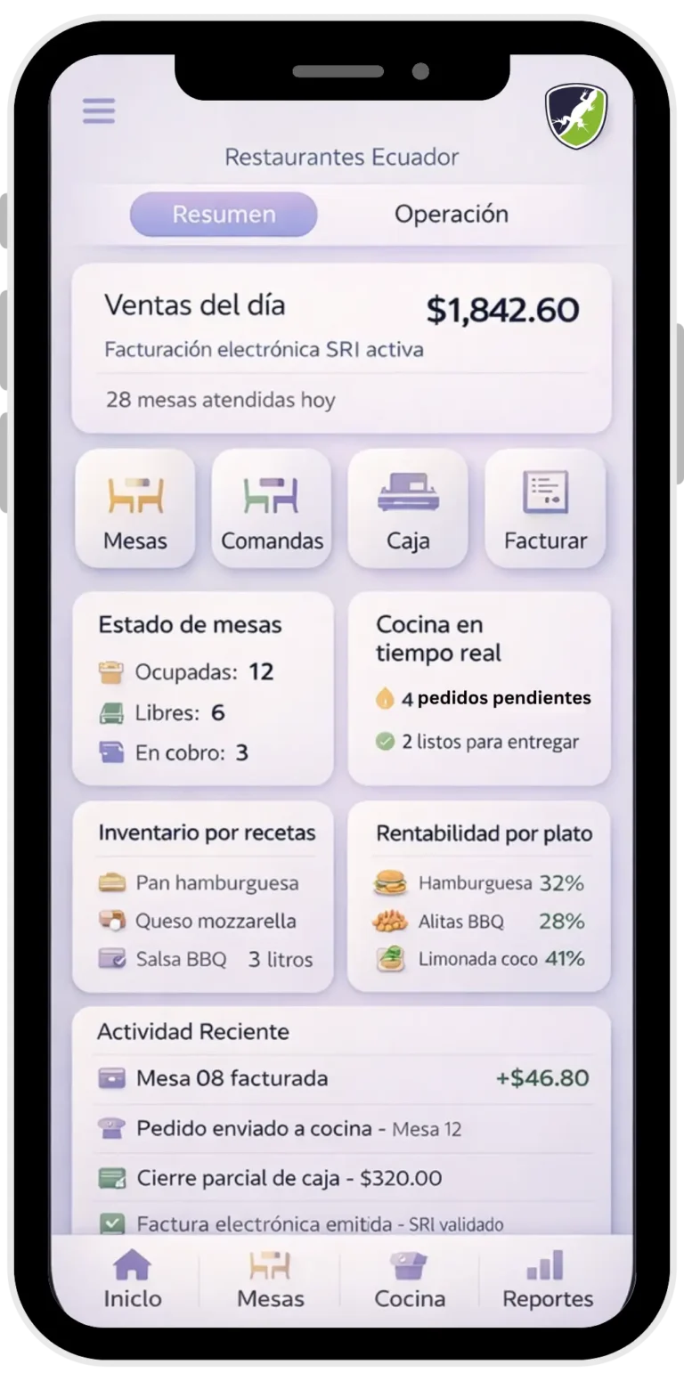 sistema para restaurantes ecuador