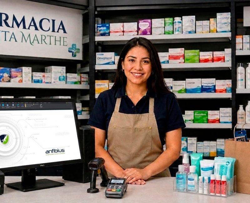 Sistema para farmacias Ecuador con Anfibius